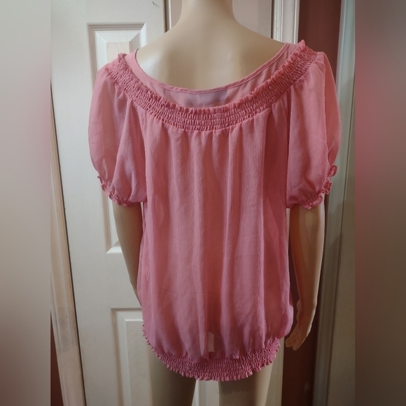 Apt 9 women's size large pink blouse shirt top - Picture 4 of 7